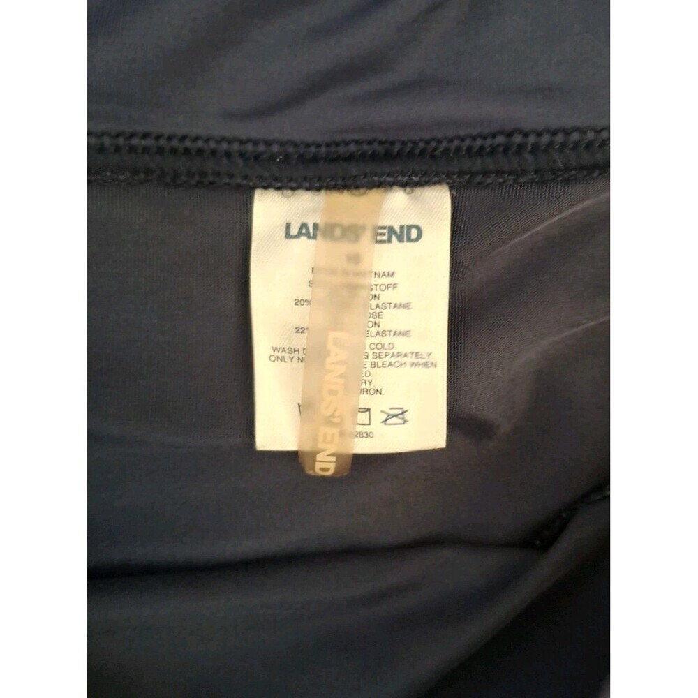 Lands End Swim Shorts Womens Size 10 Navy Blue Lined Pull On Beach Pool Vacation - Picture 5 of 5